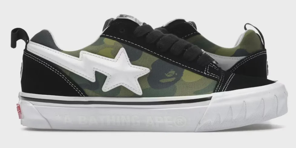 Vans Vans Knu Skool Bape Camo Green - Size US M 10