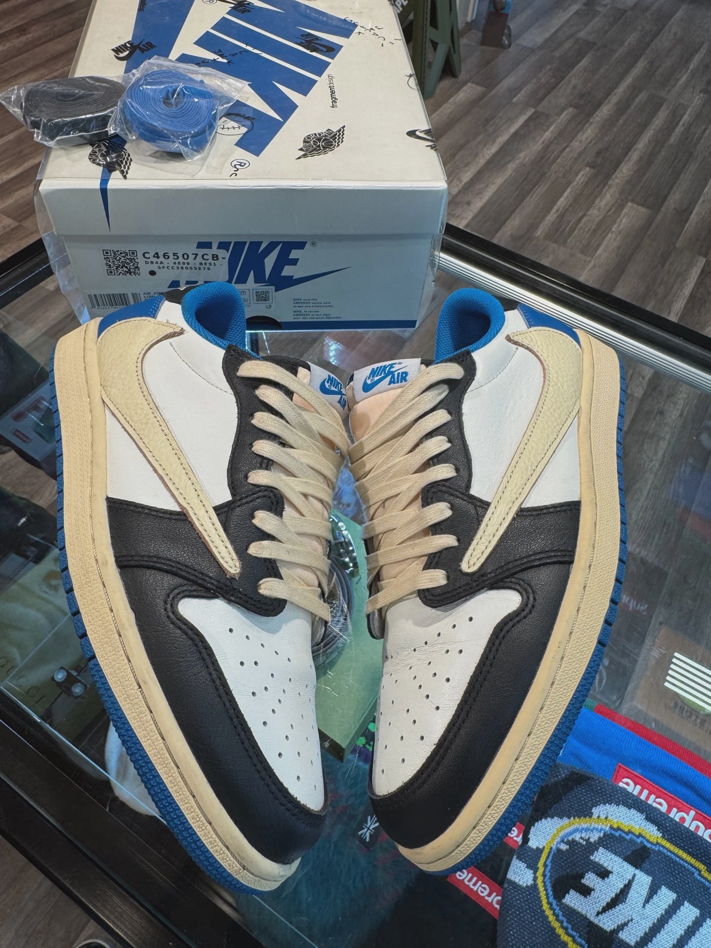 Air Jordan 1 Retro Low Original SP Fragment  x Travis Scott • Pre-Owned [0459] - photo 1