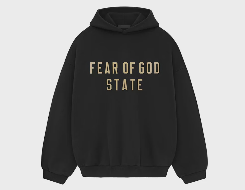 Fear of God Essentials Fleece Hoodie Black • Brand New [3890]