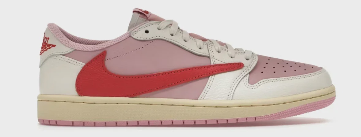 Jordan Jordan 1 Retro Low OG SP Travis Scott Sail Tropical Pink - Size US M 8.5