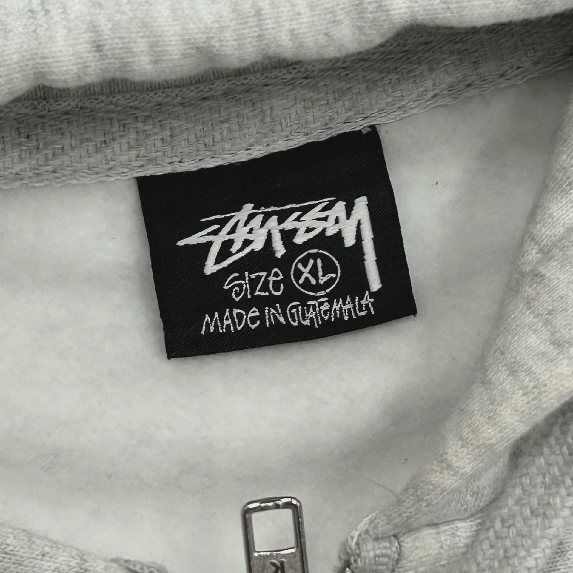 Stussy Skate Tough Hoodie Zip Up 'Ash Heather'  • Pre-Owned [4896] 4