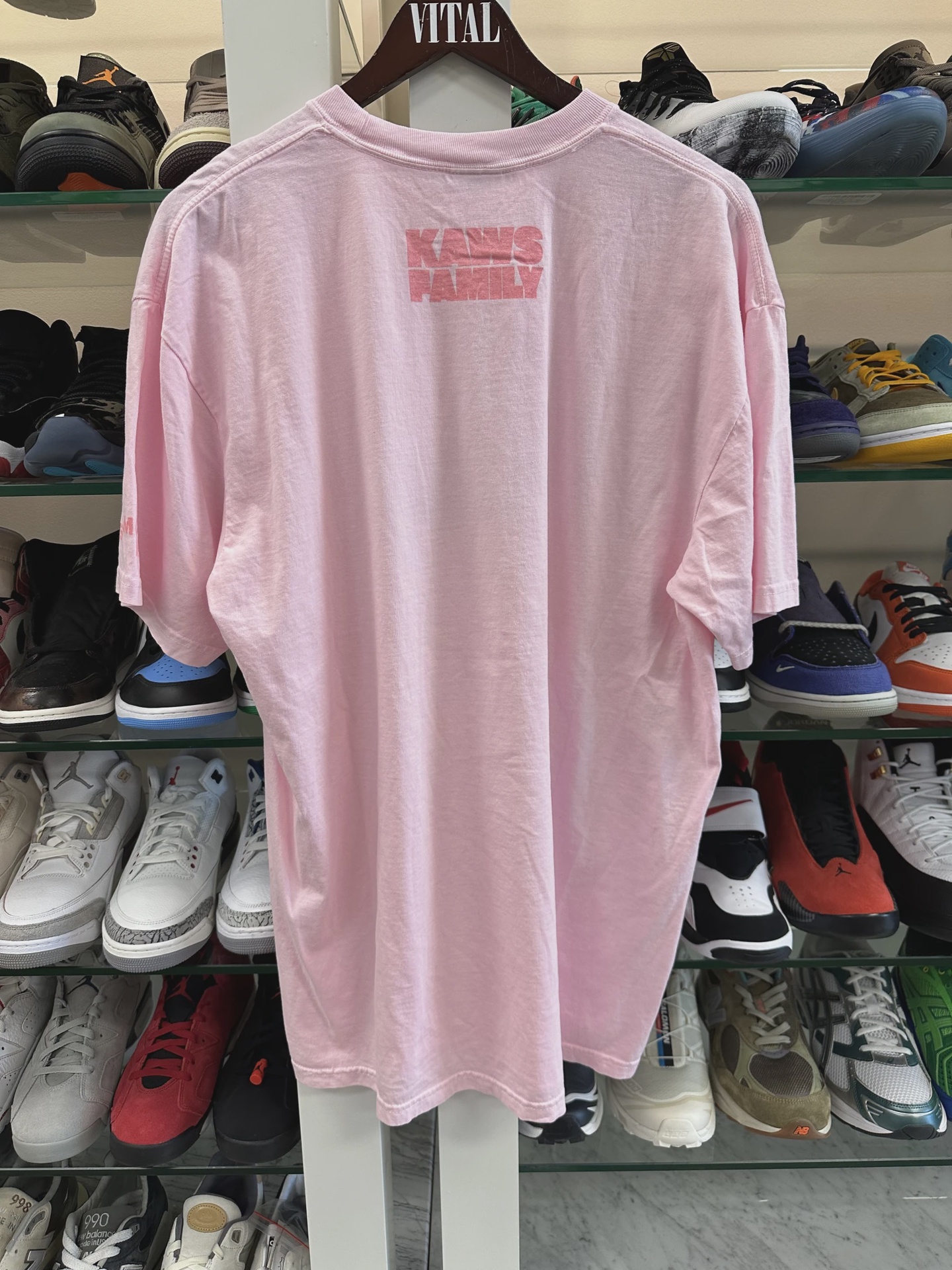 pink KAWS "Time Off" T-shirt • Brand New [1341]