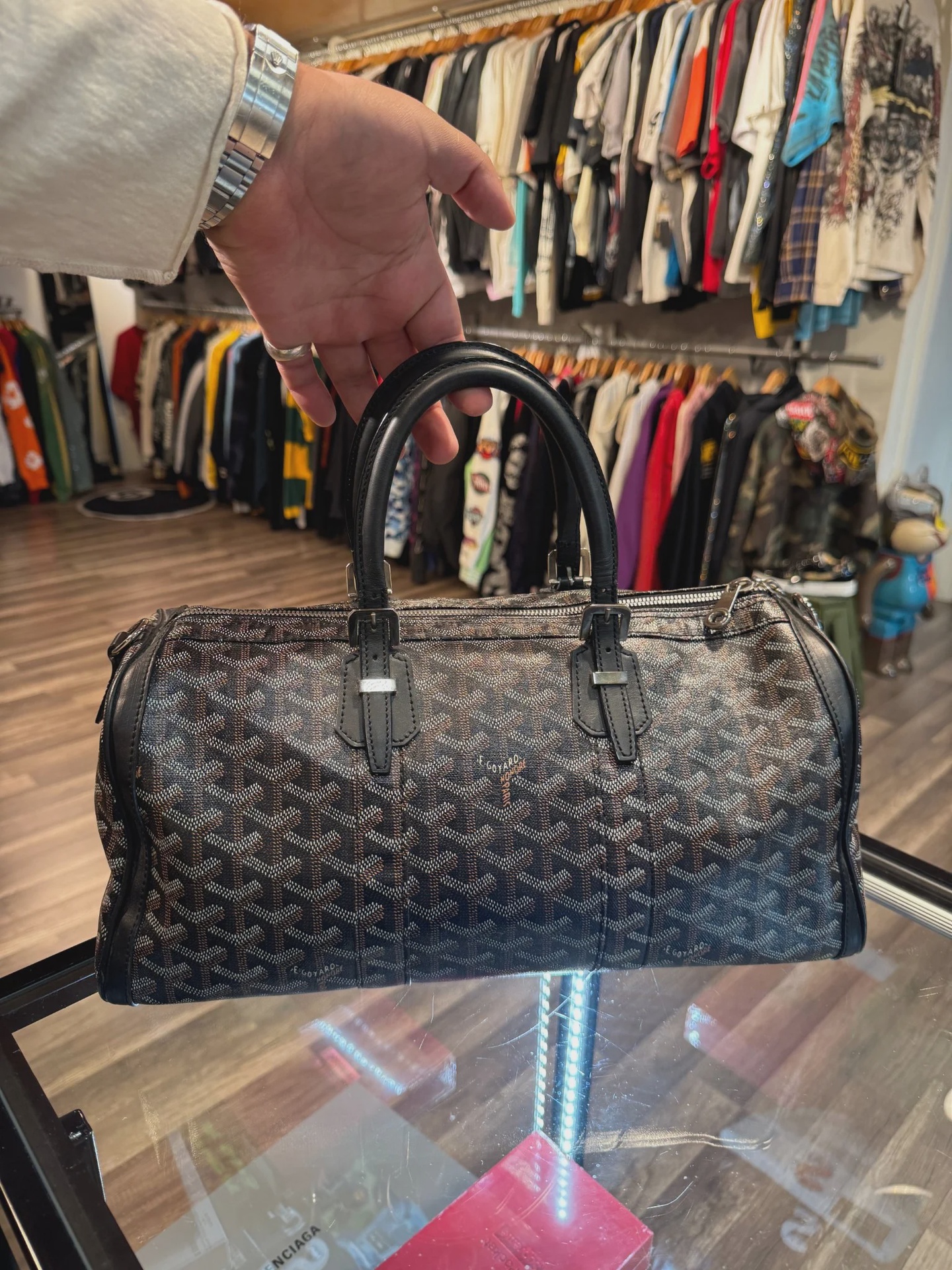 Goyard Goyard 2007 Goyardine Croisiere 35 Satchel - Size One Size