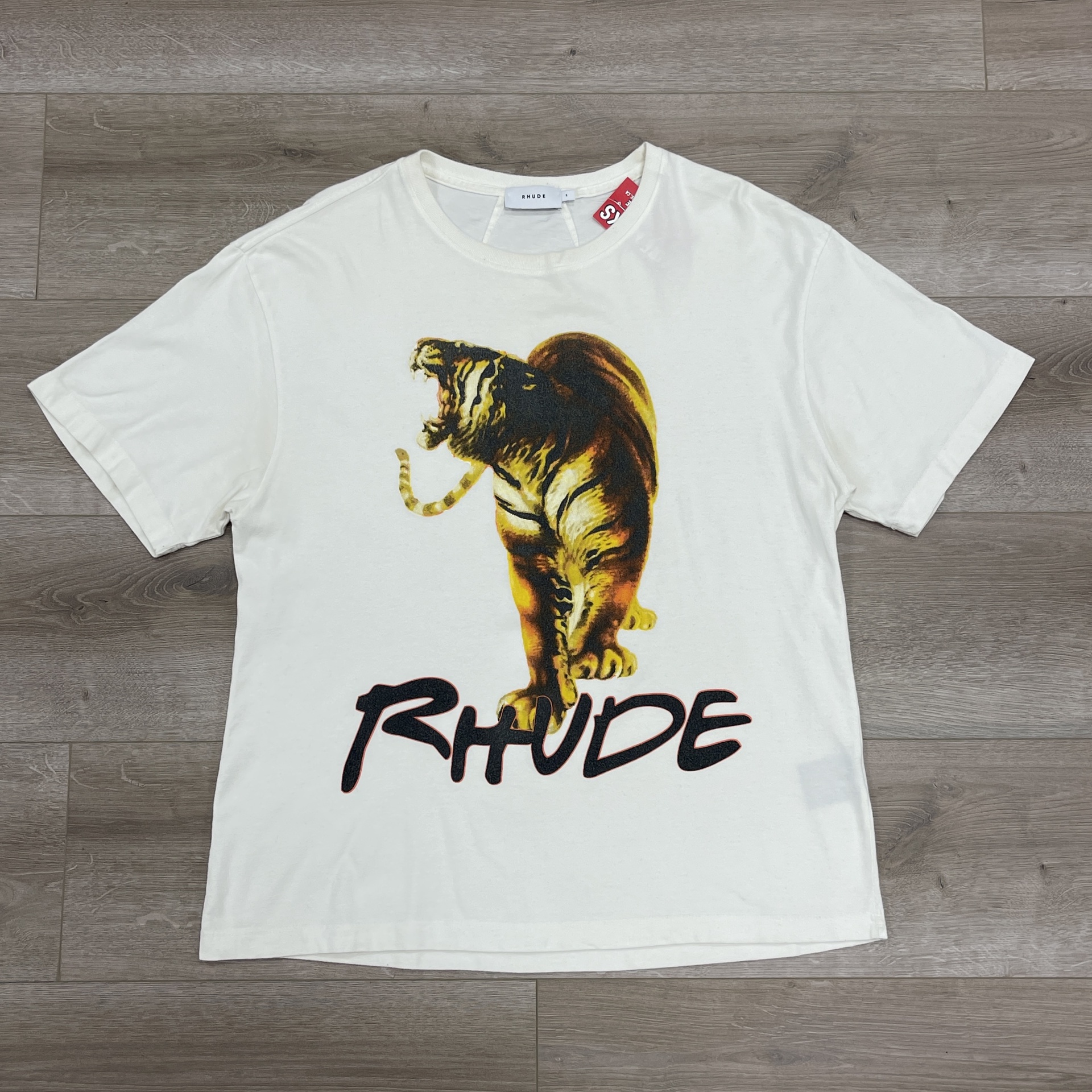 Rhude Tiger Tee 'Vintage White' - Pre-Owned