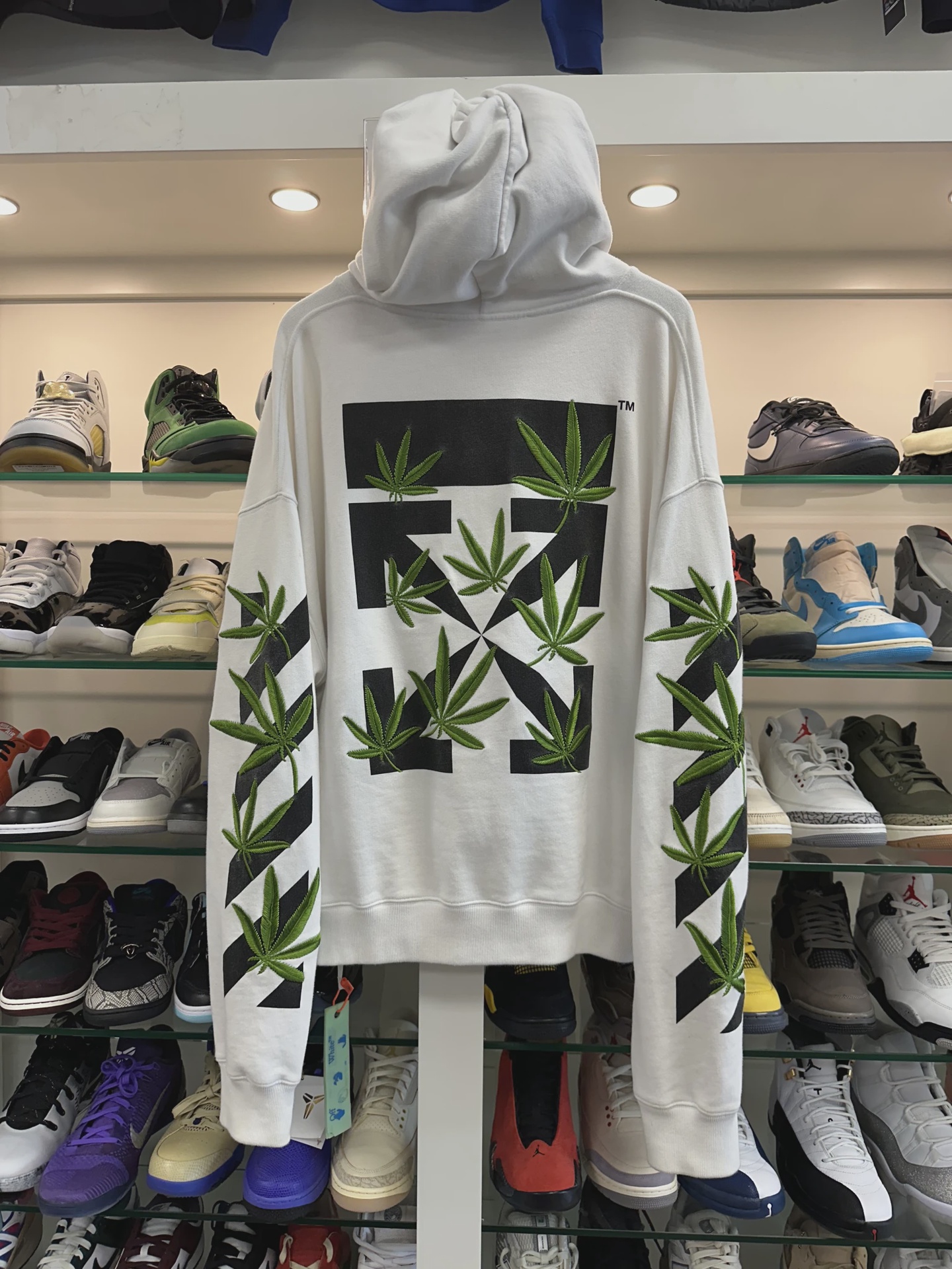 Off White Mariguana Hoodie • Pre-Owned [3939] 3