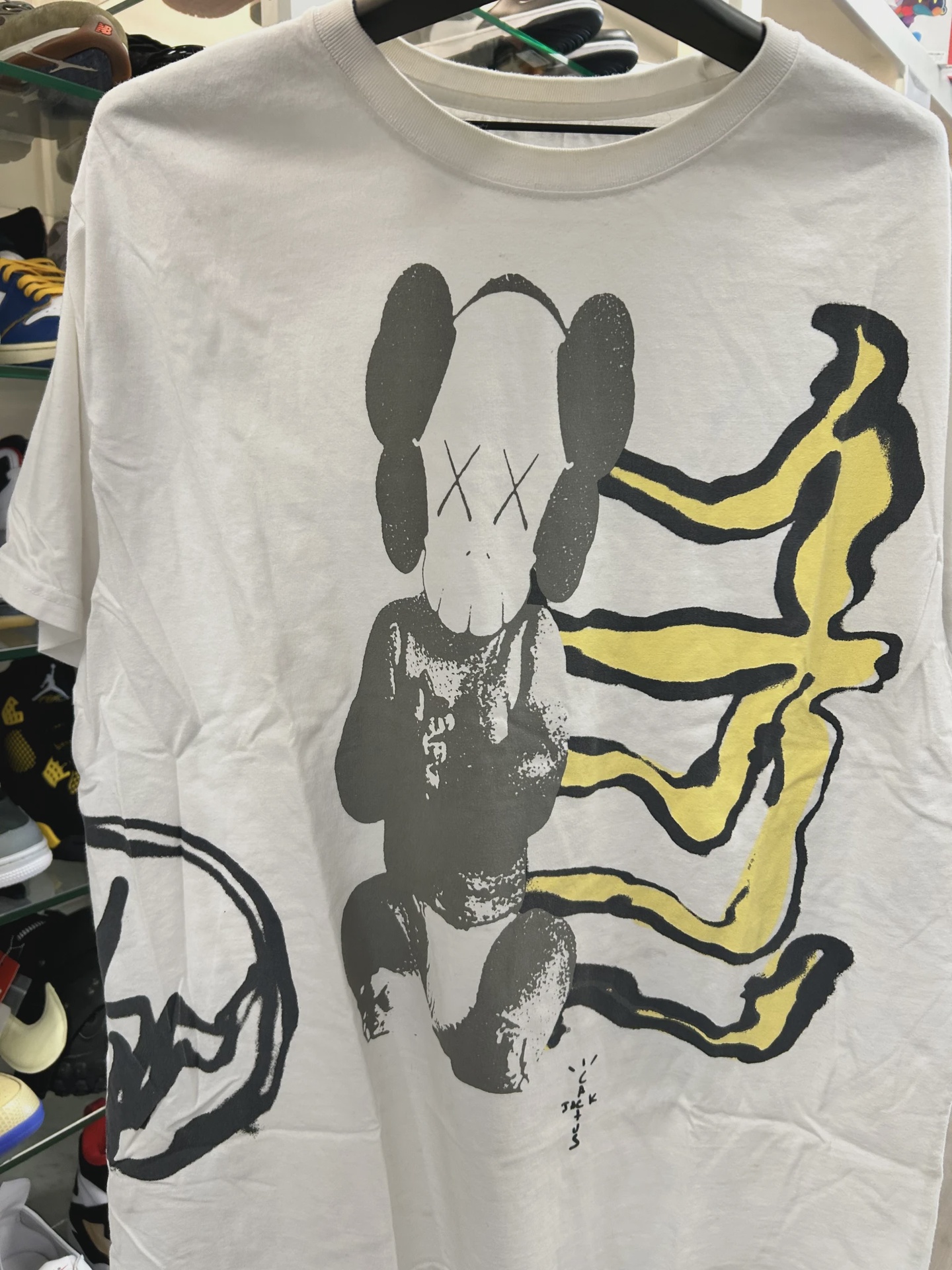 Cactus Jack by Travis Scott x KAWS For Fragment Tee 'Vintage Wash' • Pre-Owned [7492] 3