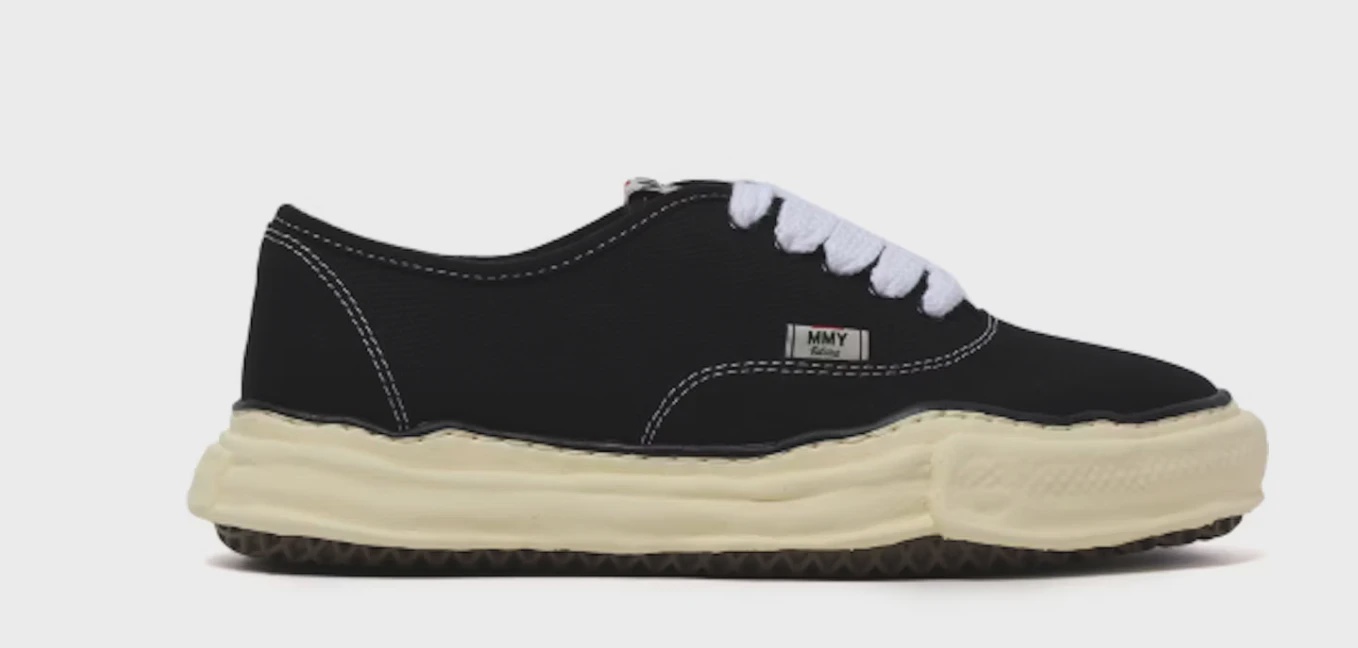 Maison Mihara Yasuhiro Baker Vintage OG Sole Canvas Low Black White • Brand New [4957]
