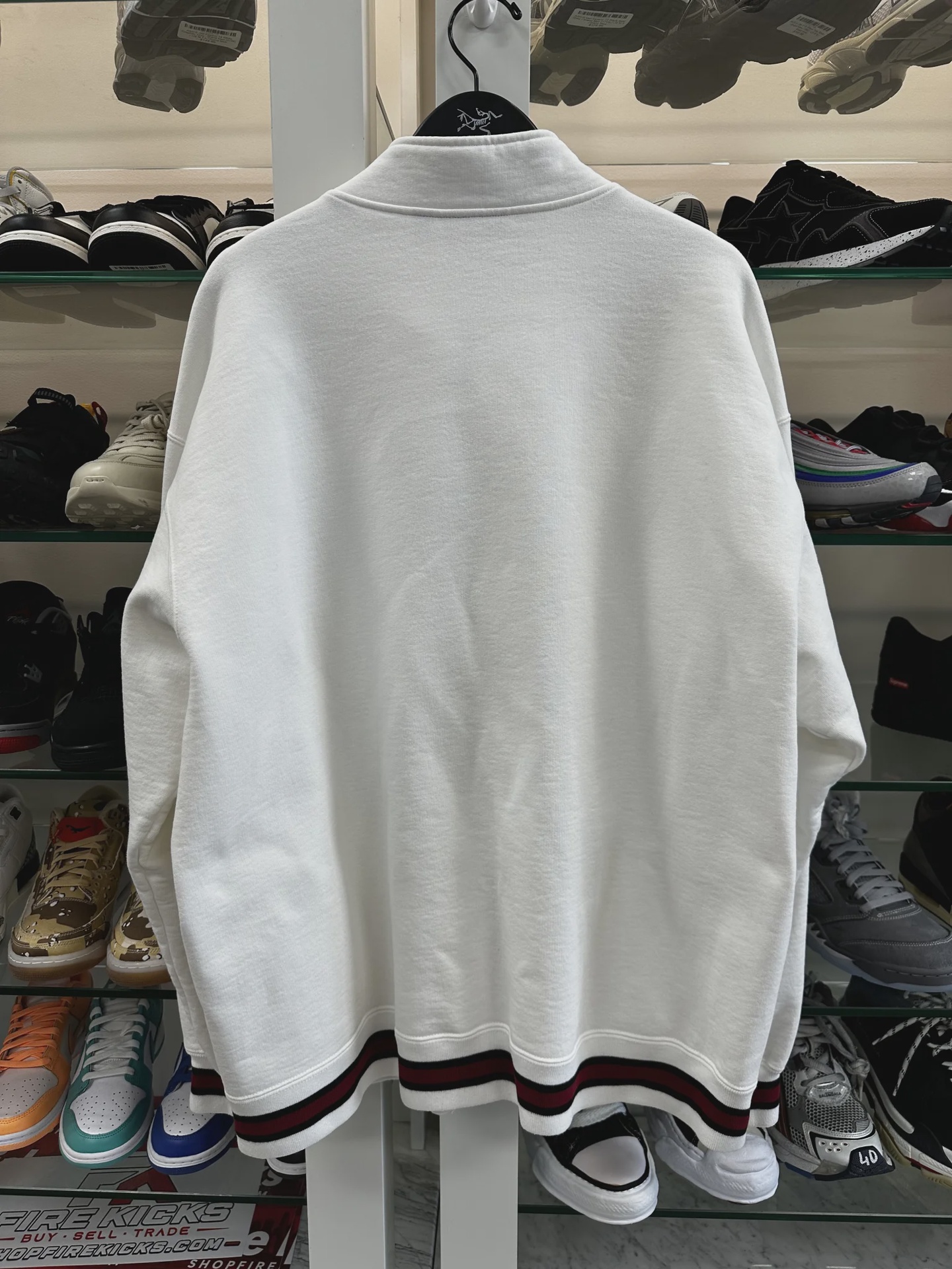 Supreme Mascots Zip Up Sweatshirt White • Pre-Owned [1560] - photo 5