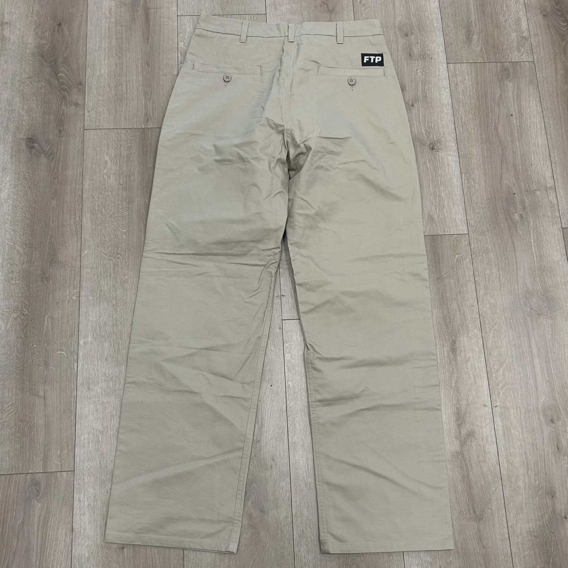 Fuck The Population (FTP) Orange Logo Tape Work Pants • Pre-Owned [1616] - photo 5