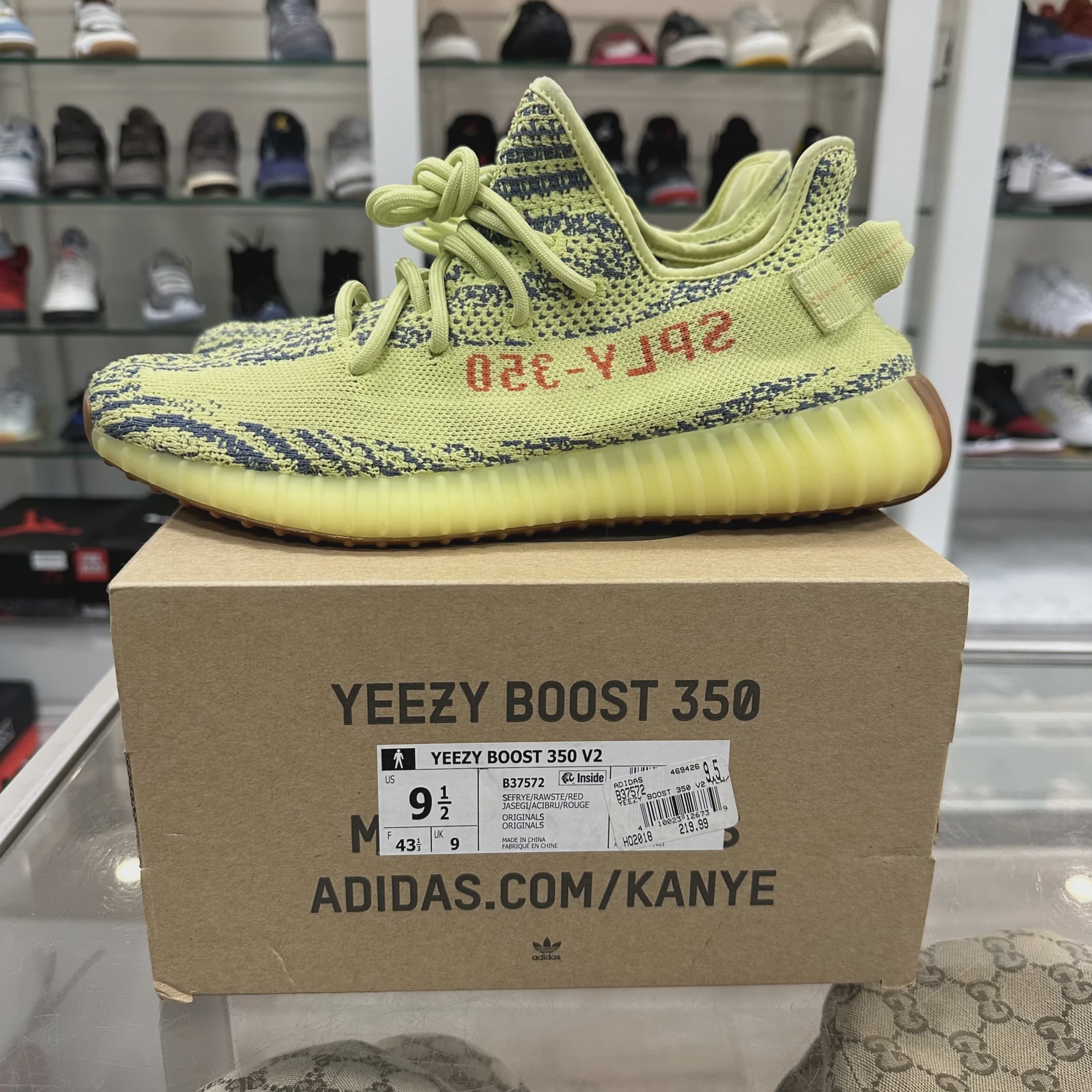 adidas Yeezy Boost 350 V2 Semi Frozen Yellow • Pre-Owned [7941] - photo 5