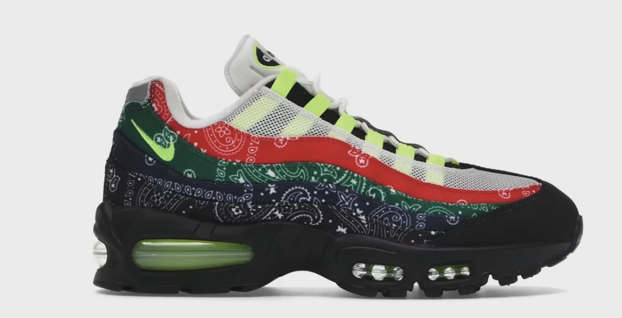 Nike Nike Air Max 95 OG Big Bubble Neon Paisley Bandana - Size US M 8.5