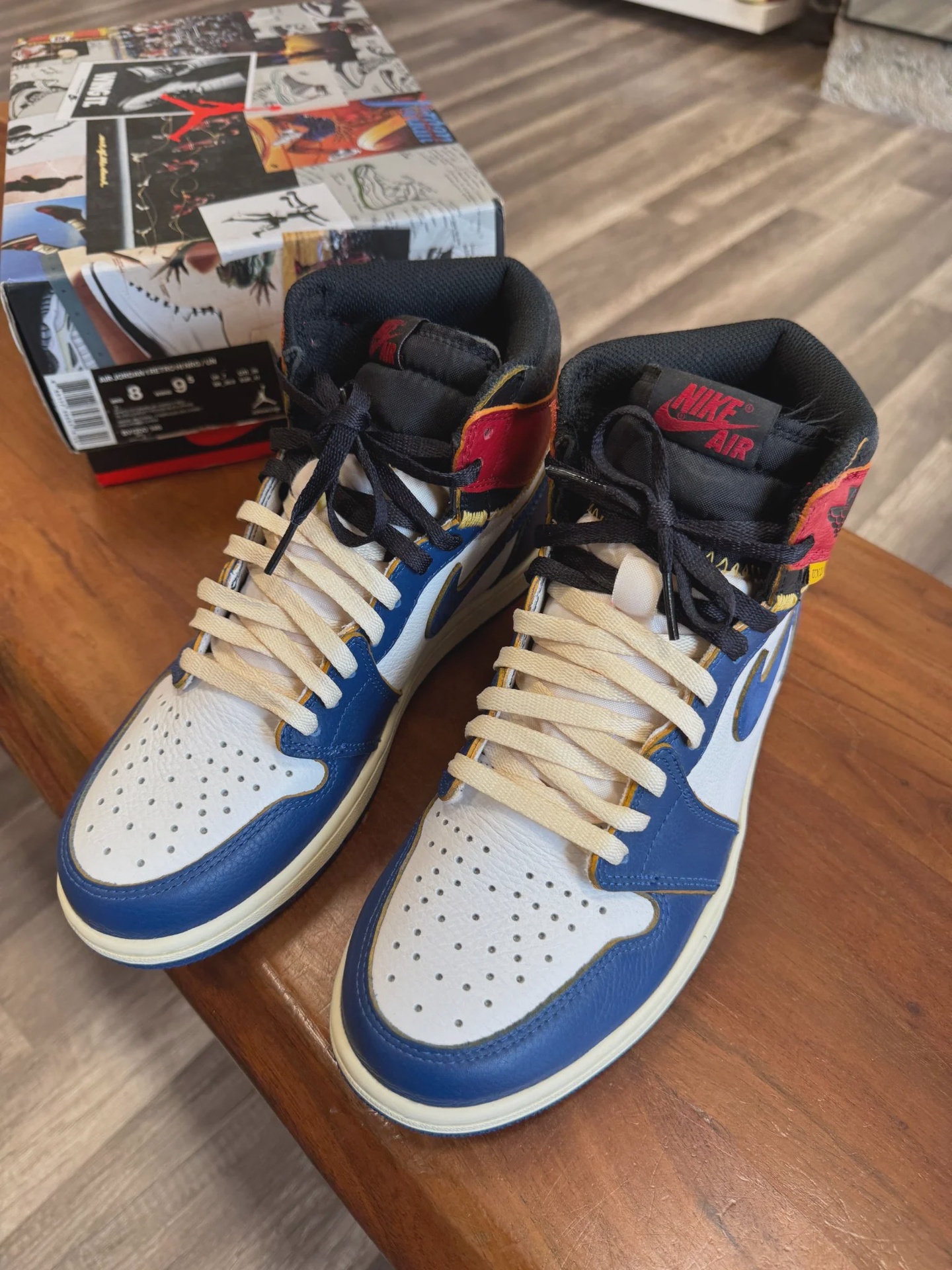 Air Jordan 1 Retro High Union Los Angeles Storm Blue • Pre-Owned [3585] - photo 2