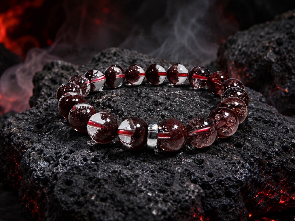 The Persuader (Red Phampton Quartz Bracelet) - 4A Grade