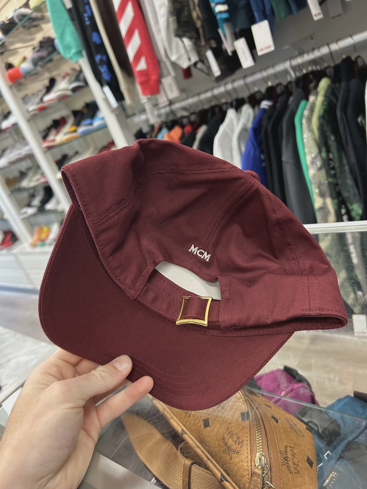 MCM Burgundy Hat • Brand New [3848] 3
