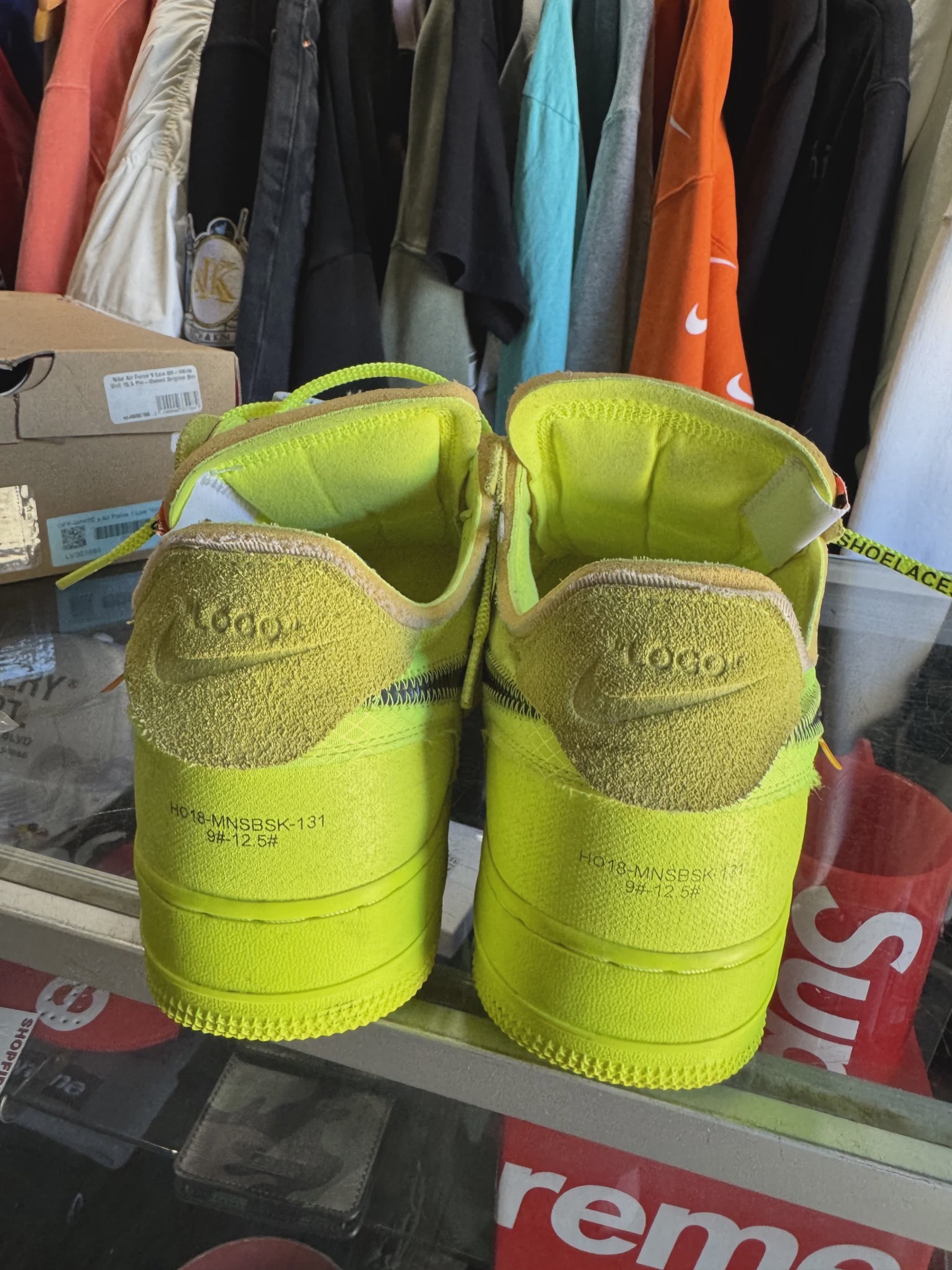 Nike Air Force 1 Low Off-White Volt • Pre-Owned [7060] - photo 3