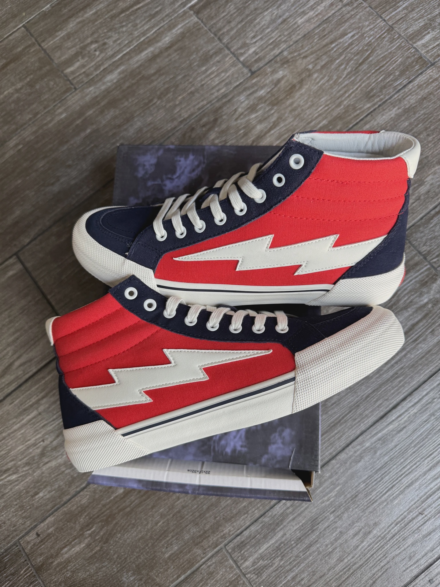 Revenge Storm High Top Sneaker Red Blue • Brand New [9696]