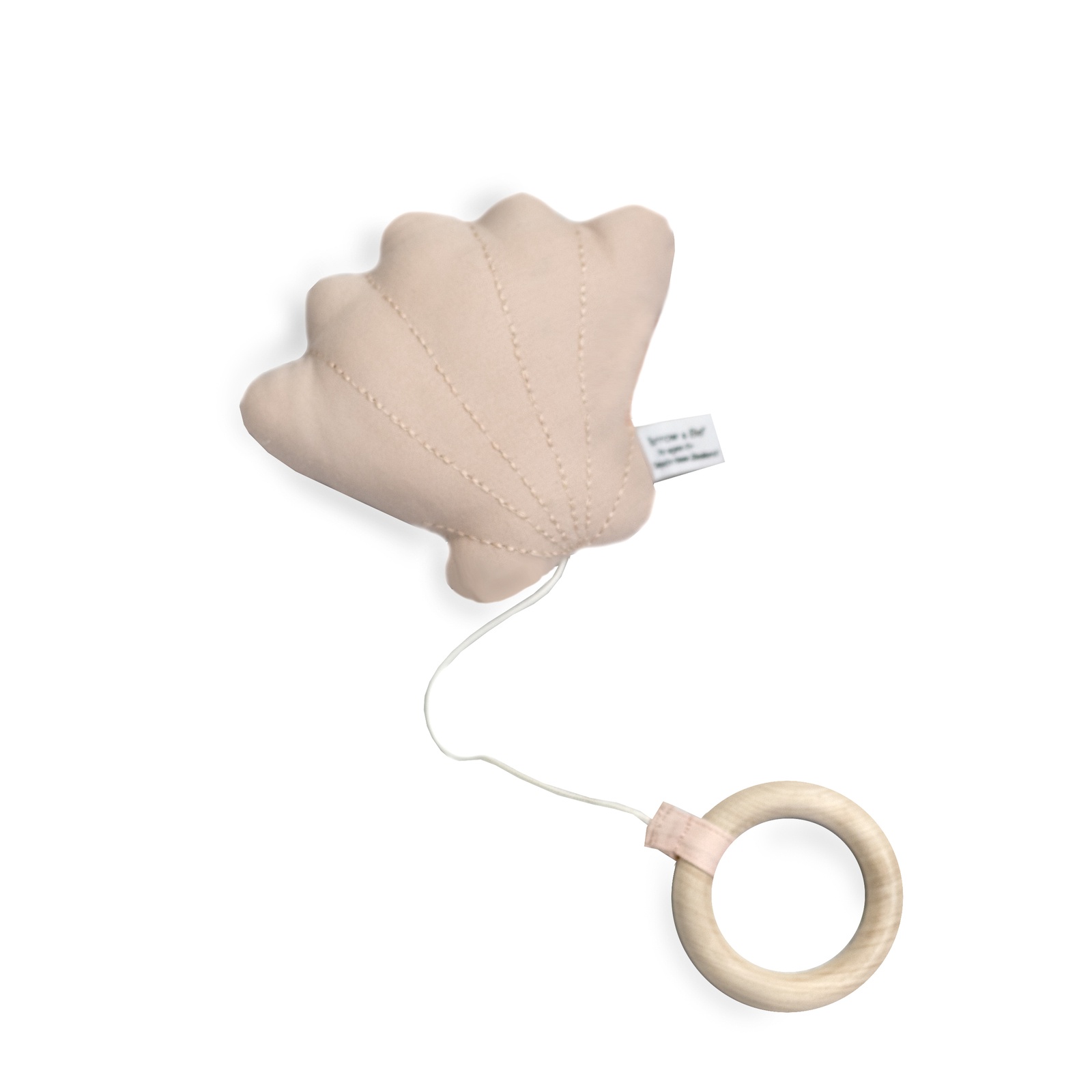 DUSTY ROSE CLAM SHELL MUSIC TOY