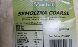 Med Foods Semolina Course 1kg