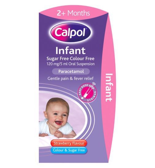 CALPOL SUSPENSION 2M+ (SUGARFREE) WITH SYRINGE Child Pain Relief