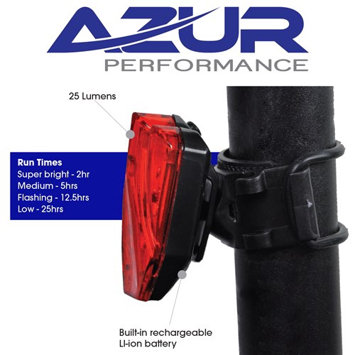 Azur Light USB Shield T/light 25 Lumen