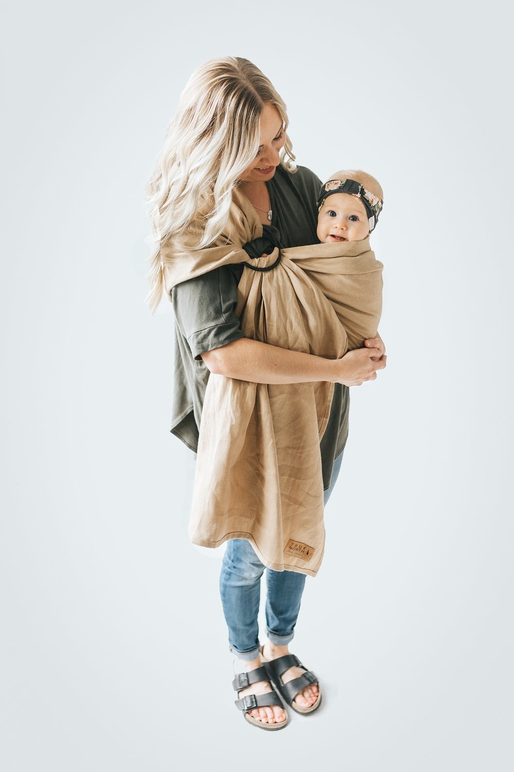 linen ring sling