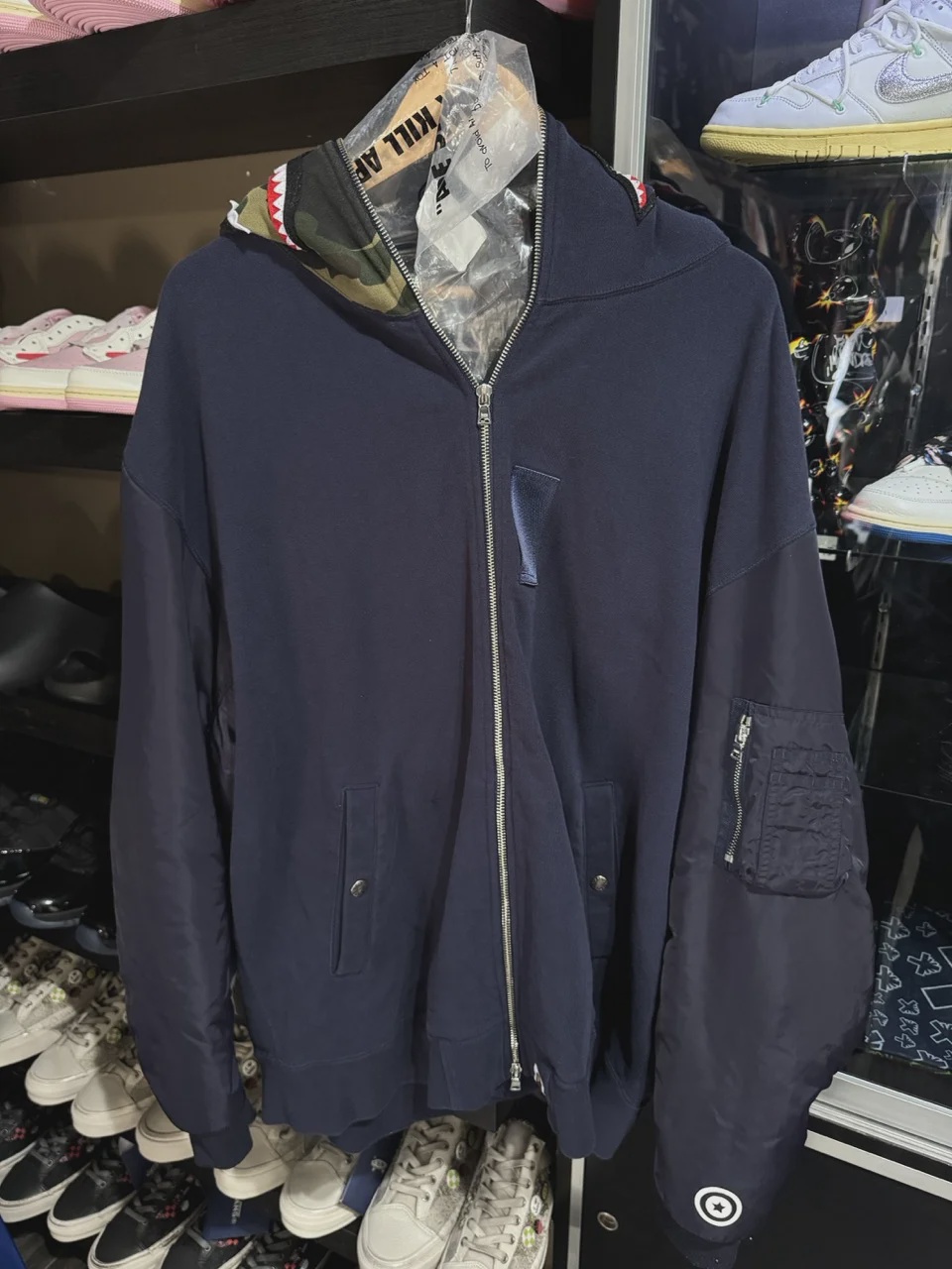 Bape Zip Up Blue Jacket 2XL • Pre-Owned [9357] - photo 1