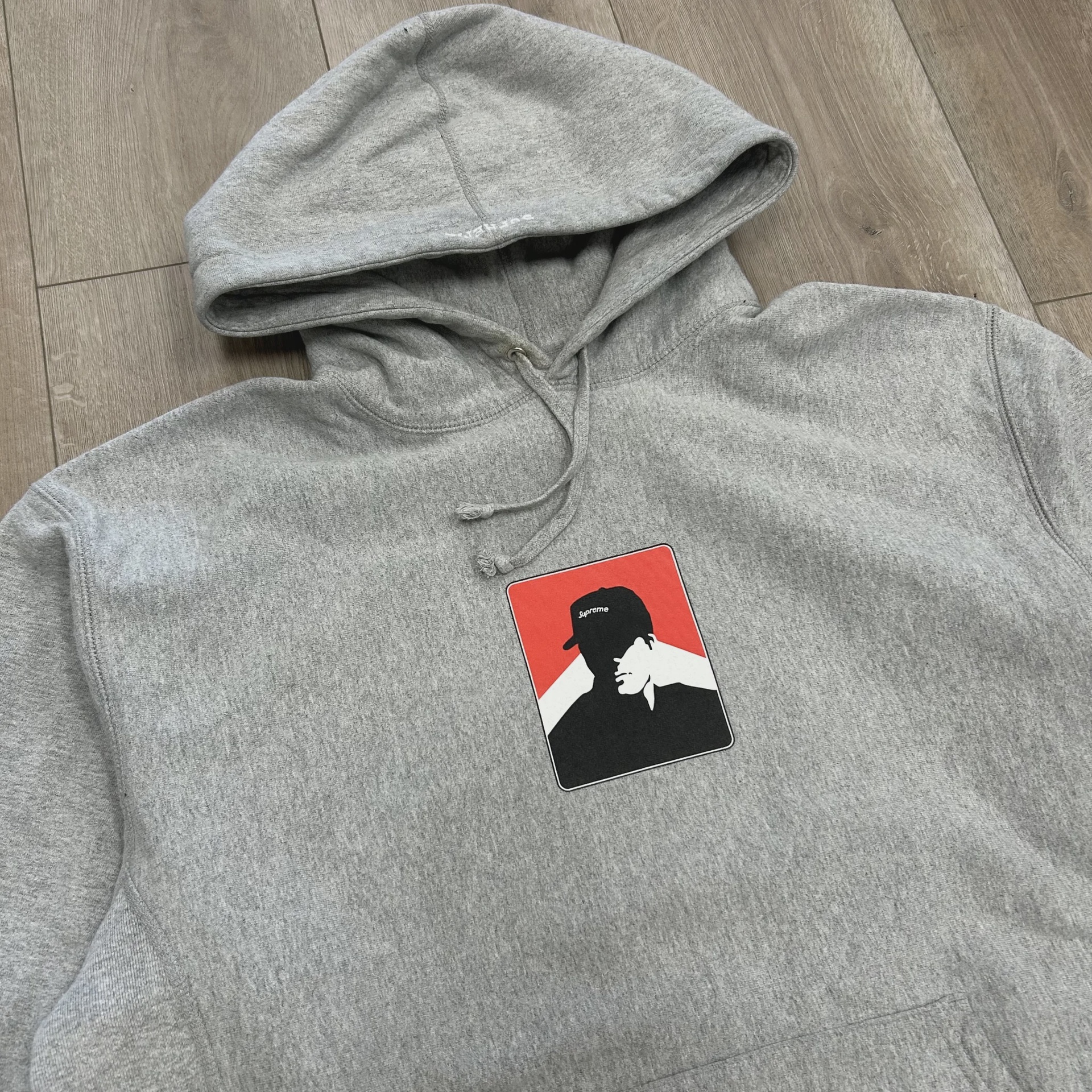 Supreme Portrait Hooded Sweatshirt (FW20) Heather Grey • Pre-Owned [1184] - photo 2