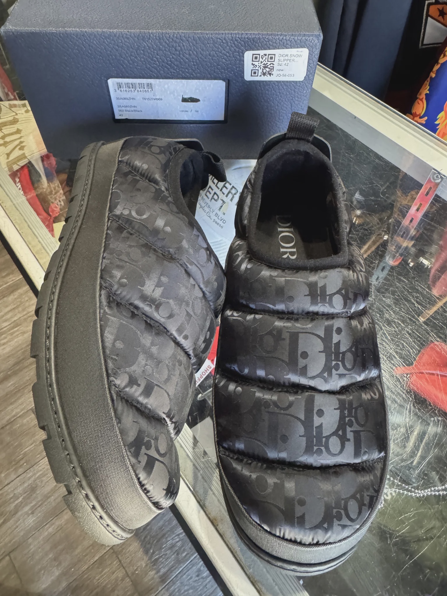 Dior Dior Puffer Slip on Obique - Size US M 9