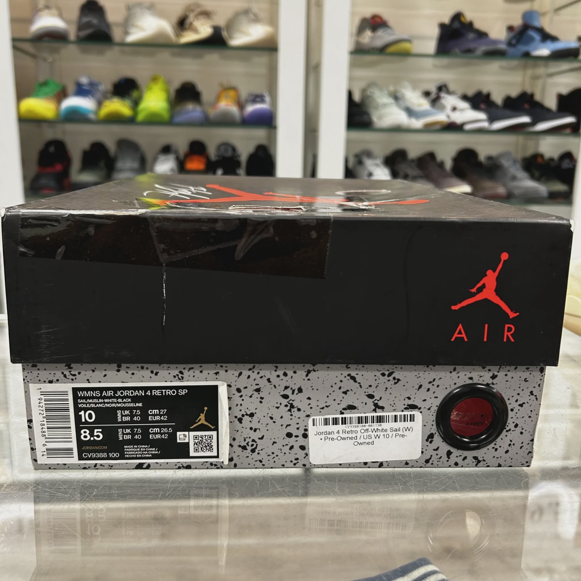 Air Jordan 4 Retro Off-White Sail (Women's) • Pre-Owned [9026] - photo 4