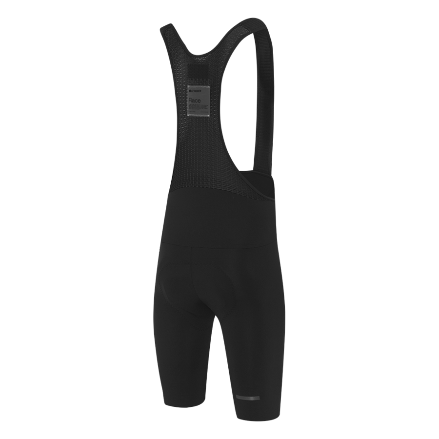 ATQ Mens Race Bib Short Black/White Reflective Logo
