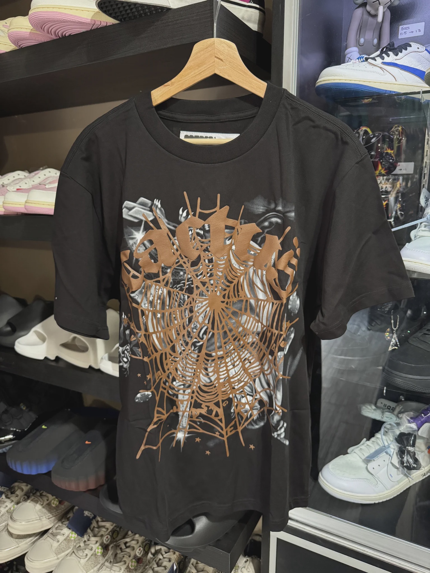 Sp5der Sp5der x Travis Scott Cactus Jack TShirt Black M - Size M