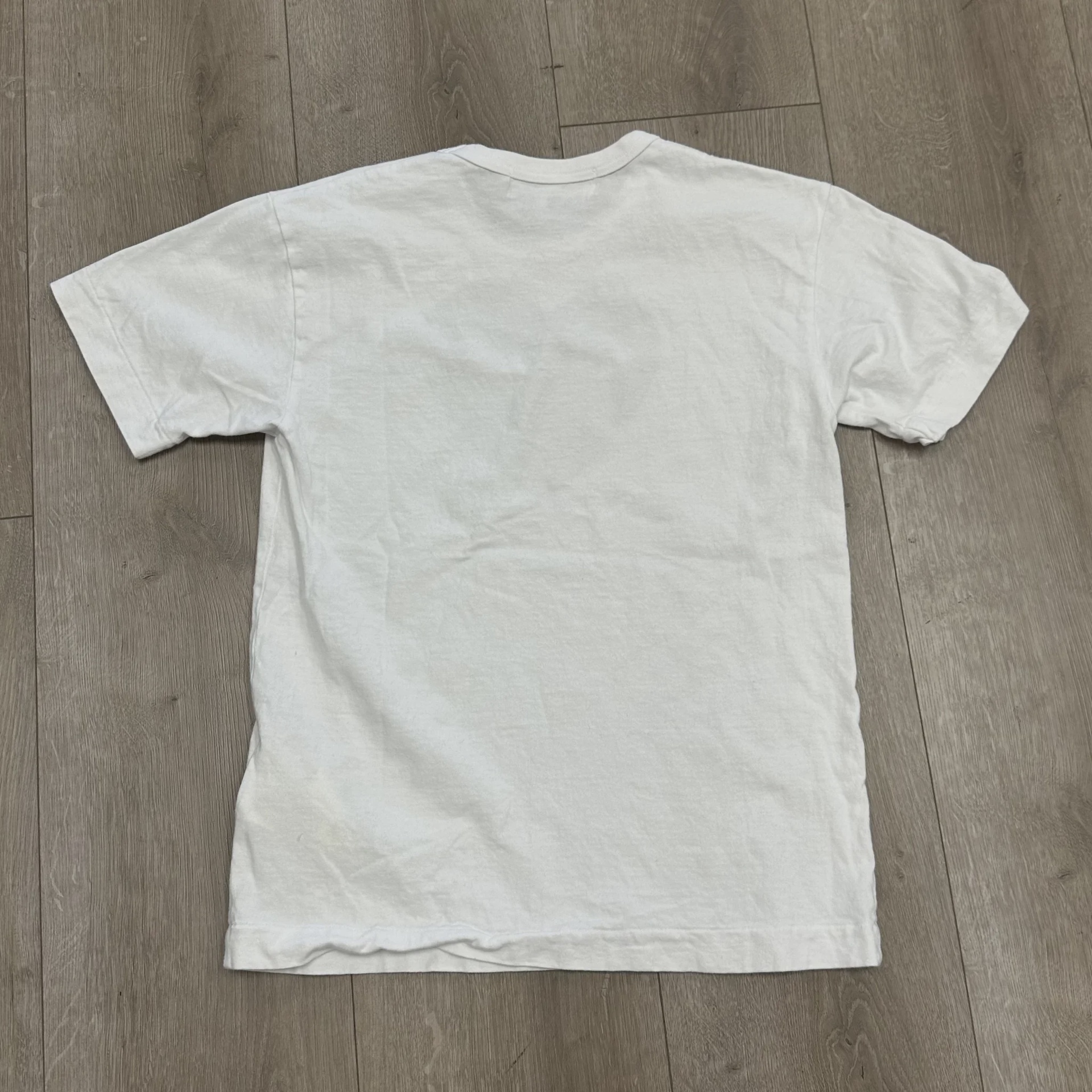 CDG Play Blue Eyes Black Heart T-Shirt White • Pre-Owned [2992] - photo 4