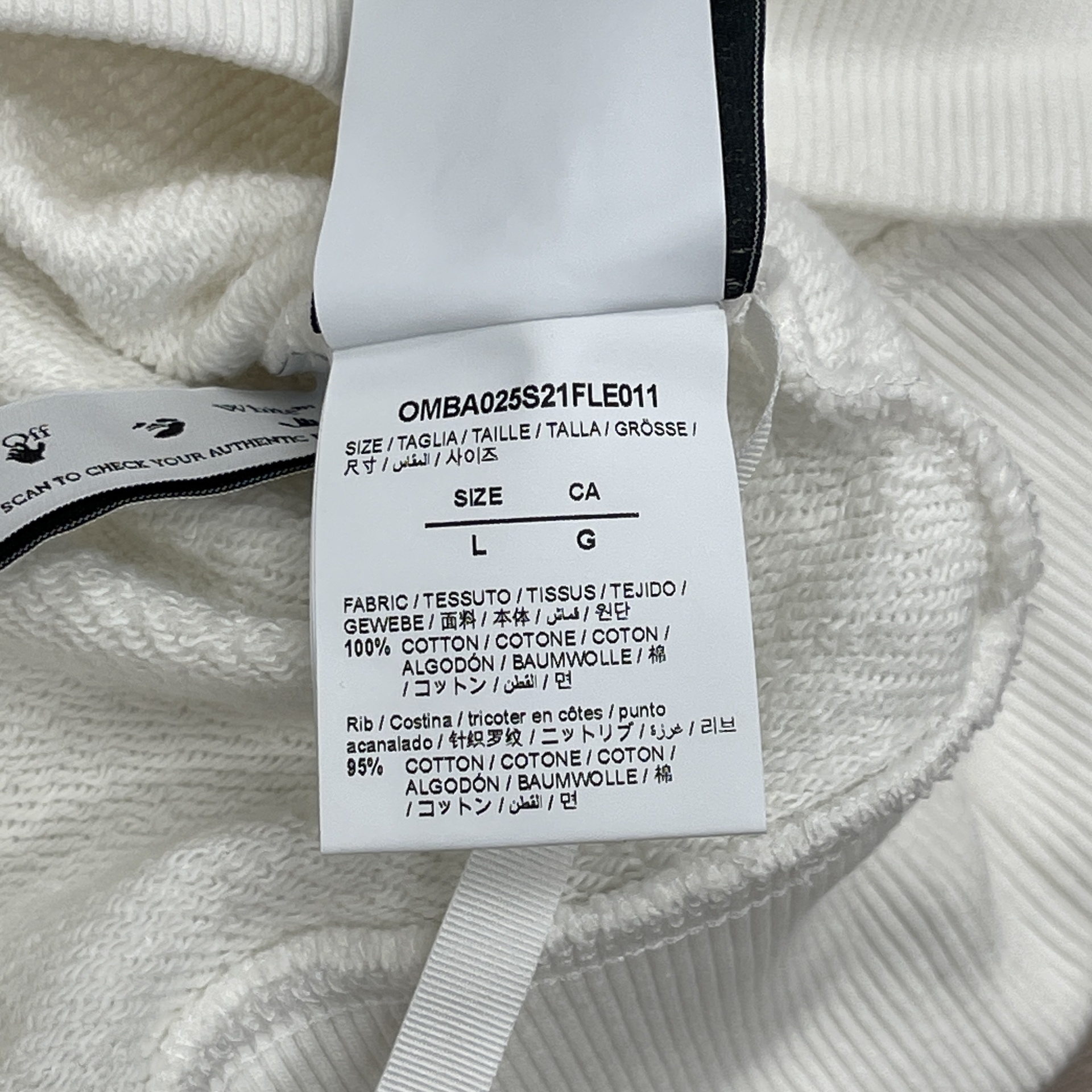 Off-White Bolt Arrow Slim Crewneck 'White/Green' - New 8