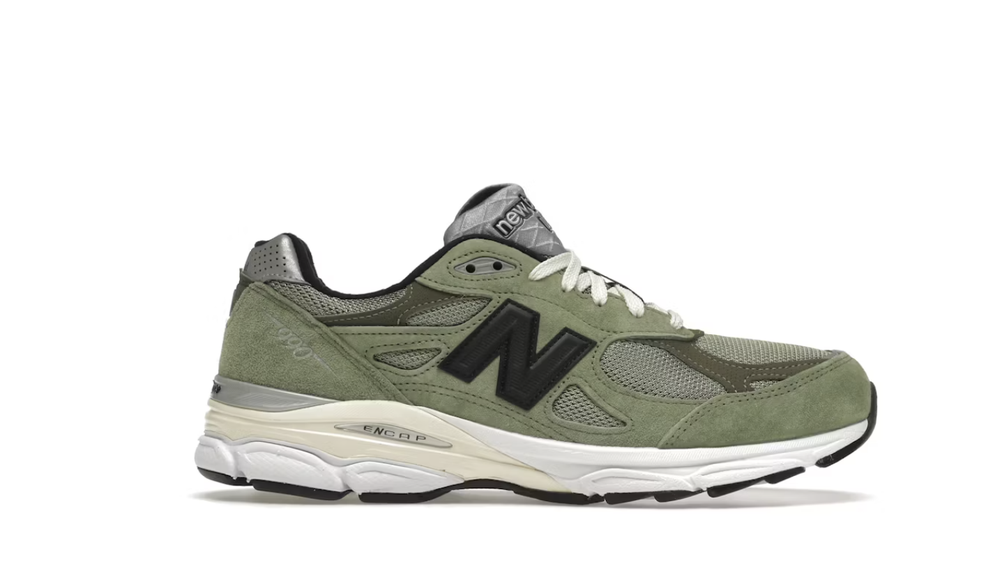 New Balance 990v3 MiUSA JJJJound Olive • Pre-Owned