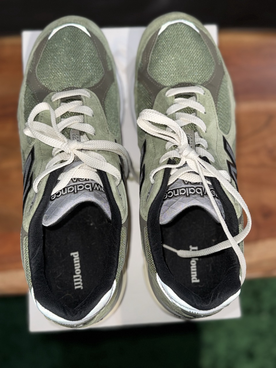 New Balance 990v3 MiUSA JJJJound Olive • Pre-Owned 5