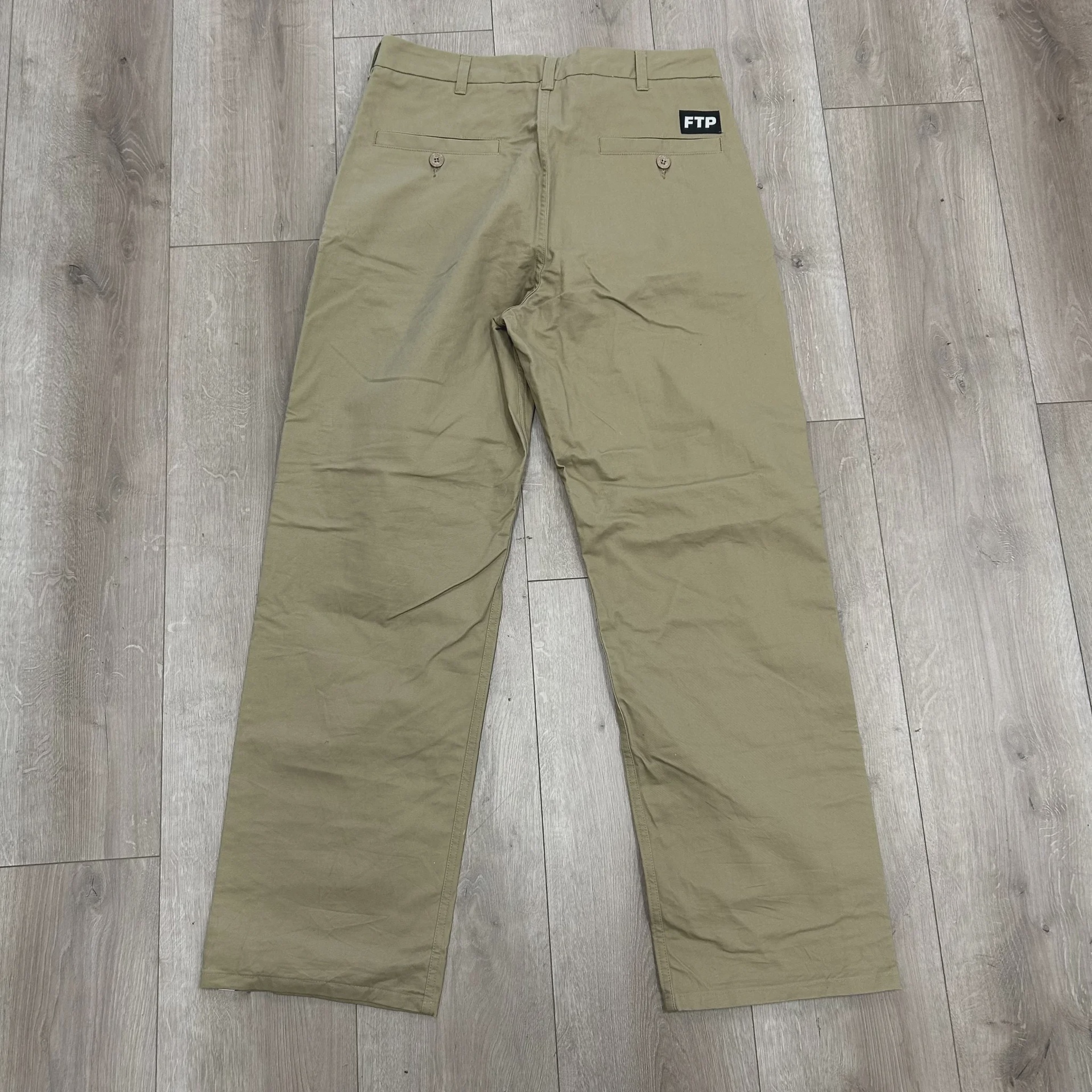 Fuck The Population (FTP) Gray/Blue Logo Tape Work Pants  • Pre-Owned [9047] - photo 5
