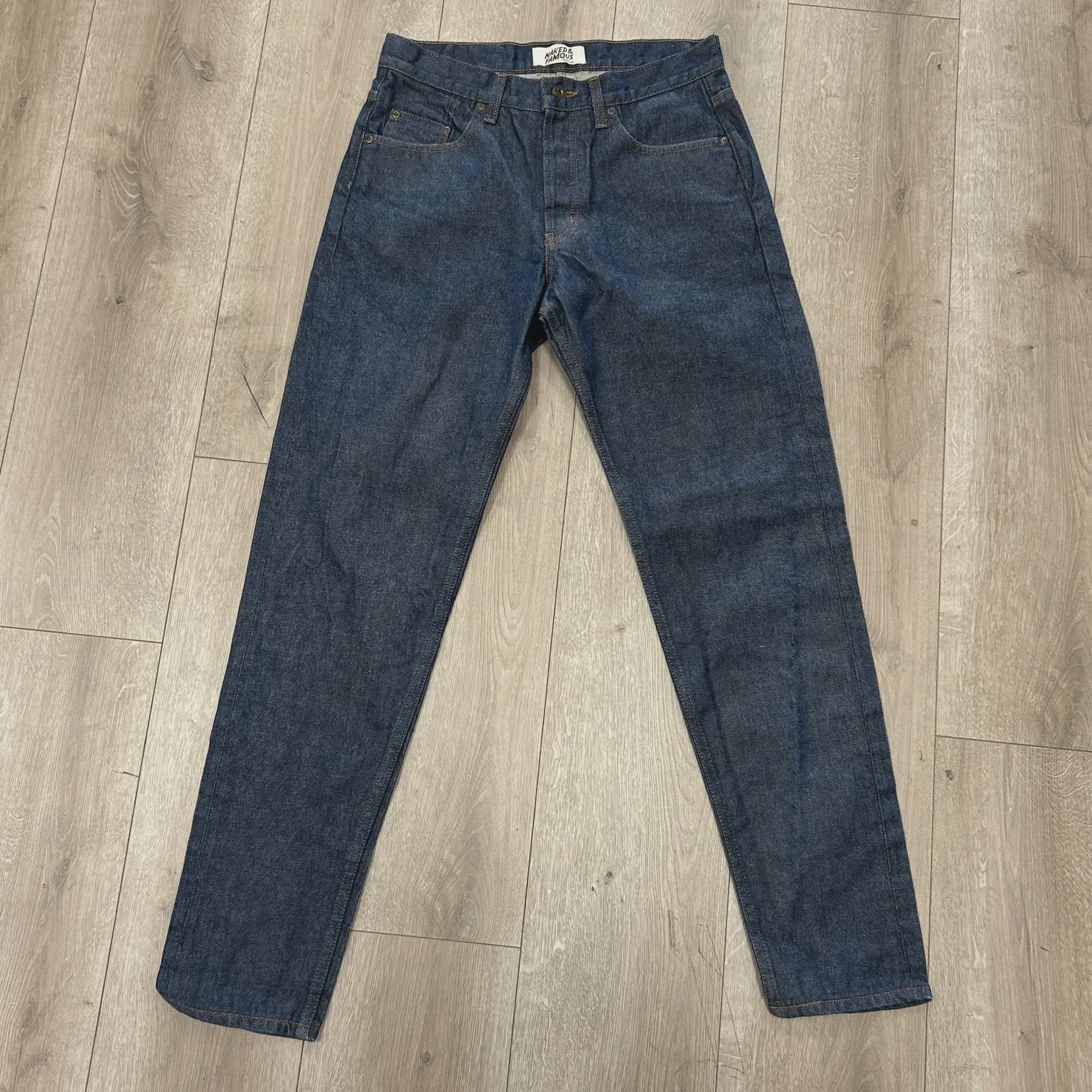 Naked & Famous Denim Easy Guy Natural Indigo Selvedge Jeans  • Pre-Owned [2136] - photo 5