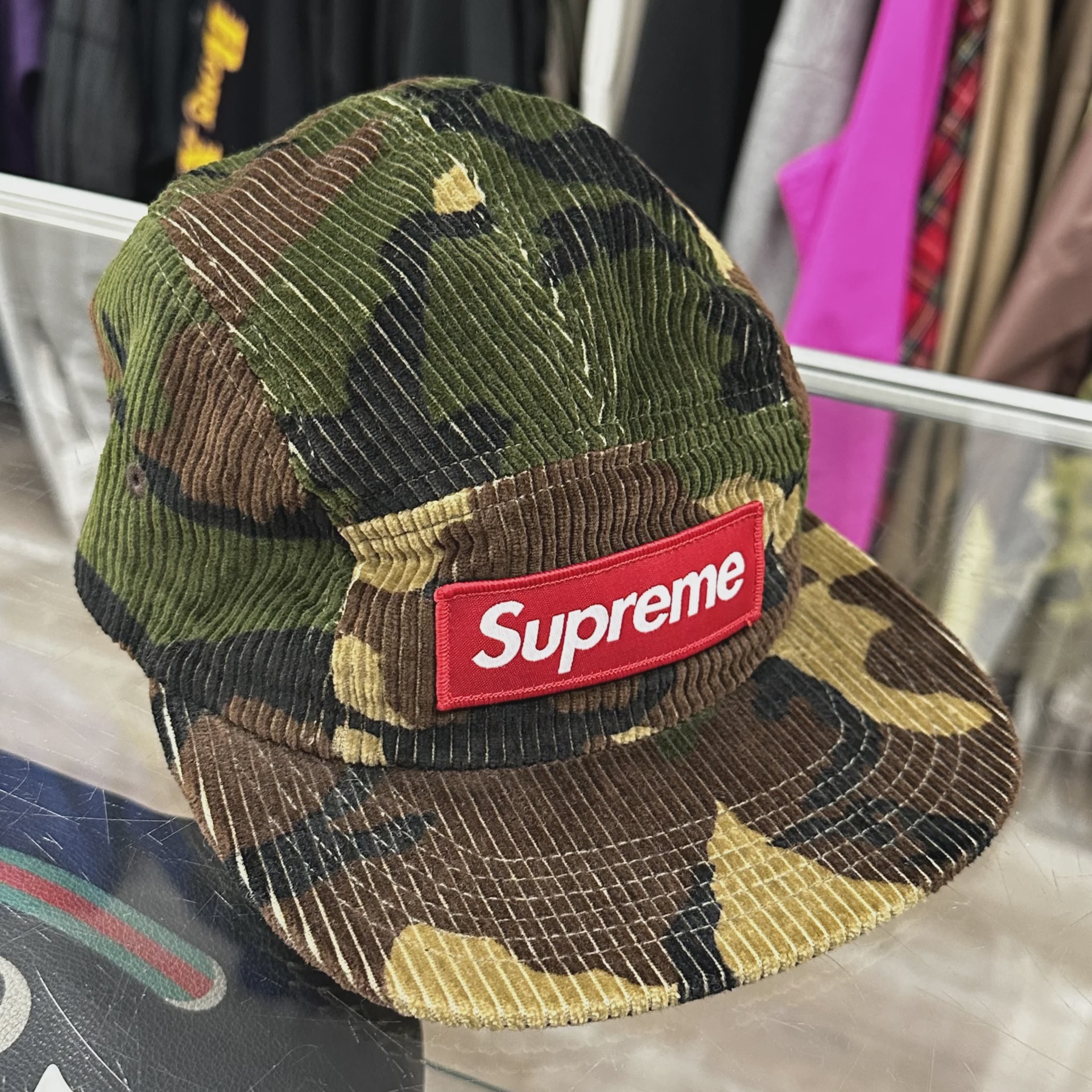 Supreme Camo Corduroy Camp Cap • Brand New [6342] - photo 2