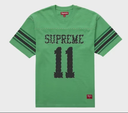 Supreme Studded S/S Football Top Green • Brand New [5569]