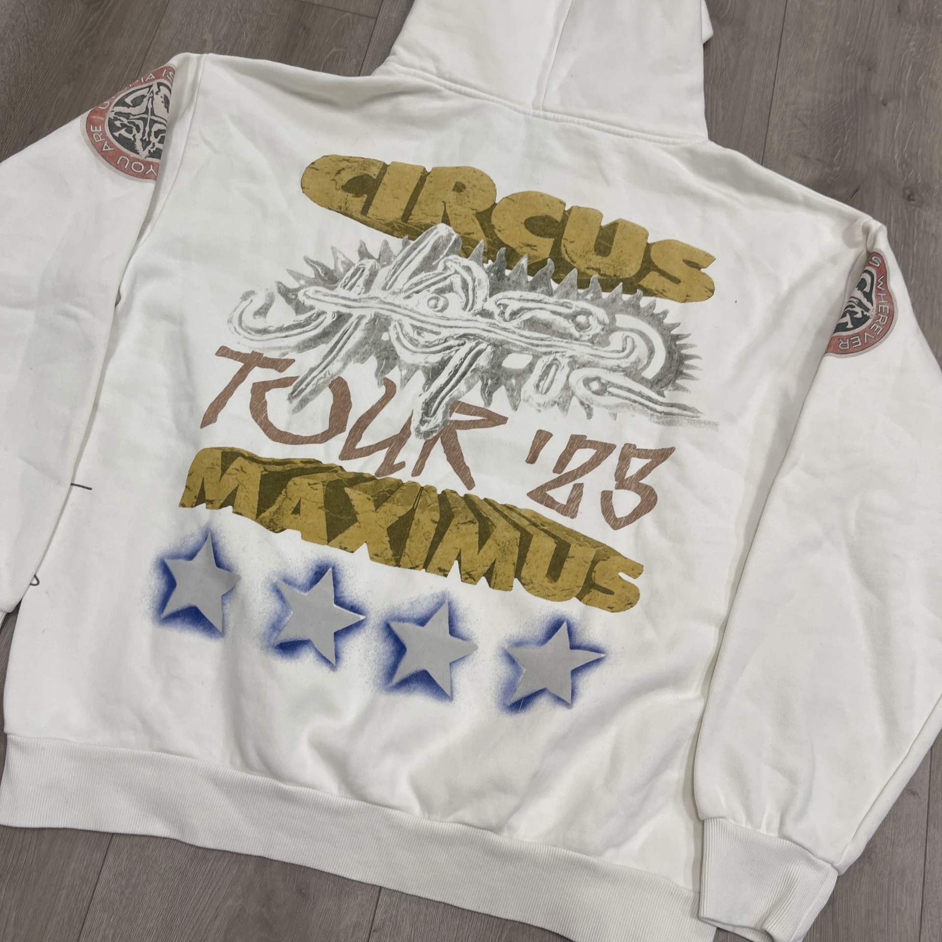 Travis Scott  Hoodie White • Pre-Owned [8271] 2