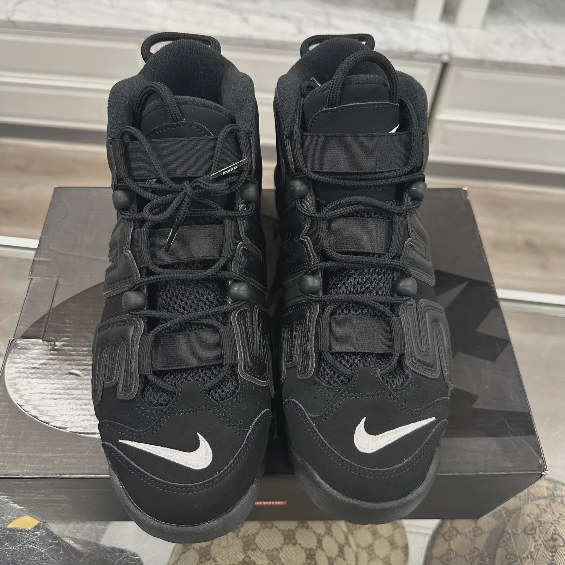 Nike Air More Uptempo Supreme Suptempo Black • Pre-Owned [3143] - photo 6