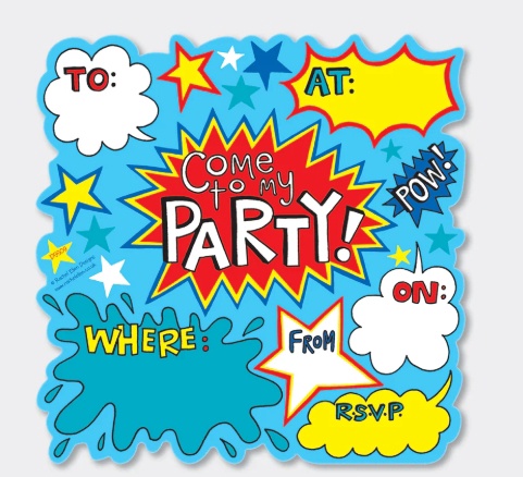 Rachel Ellen - Die Cut Social Stationery - Party Invitations 8 Pack