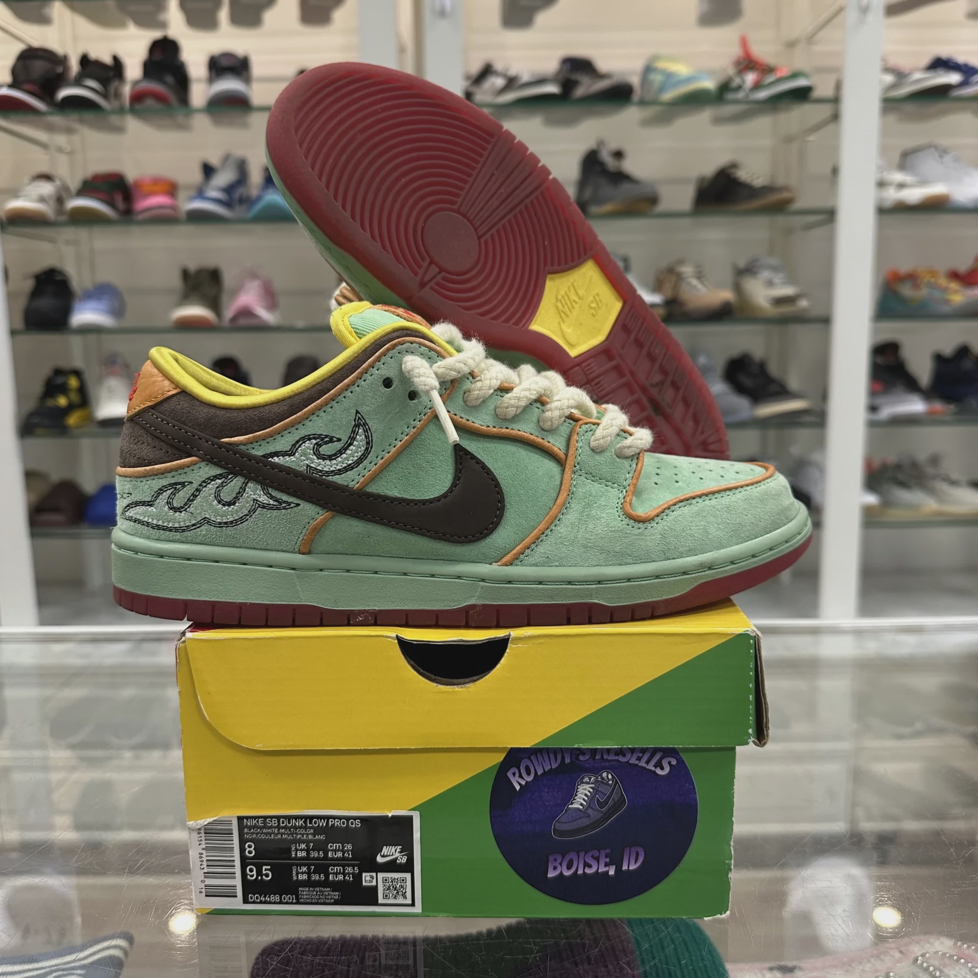 Nike SB Dunk Low Rodeo Tourmaline REP BOX • Pre-Owned [6302] - photo 1
