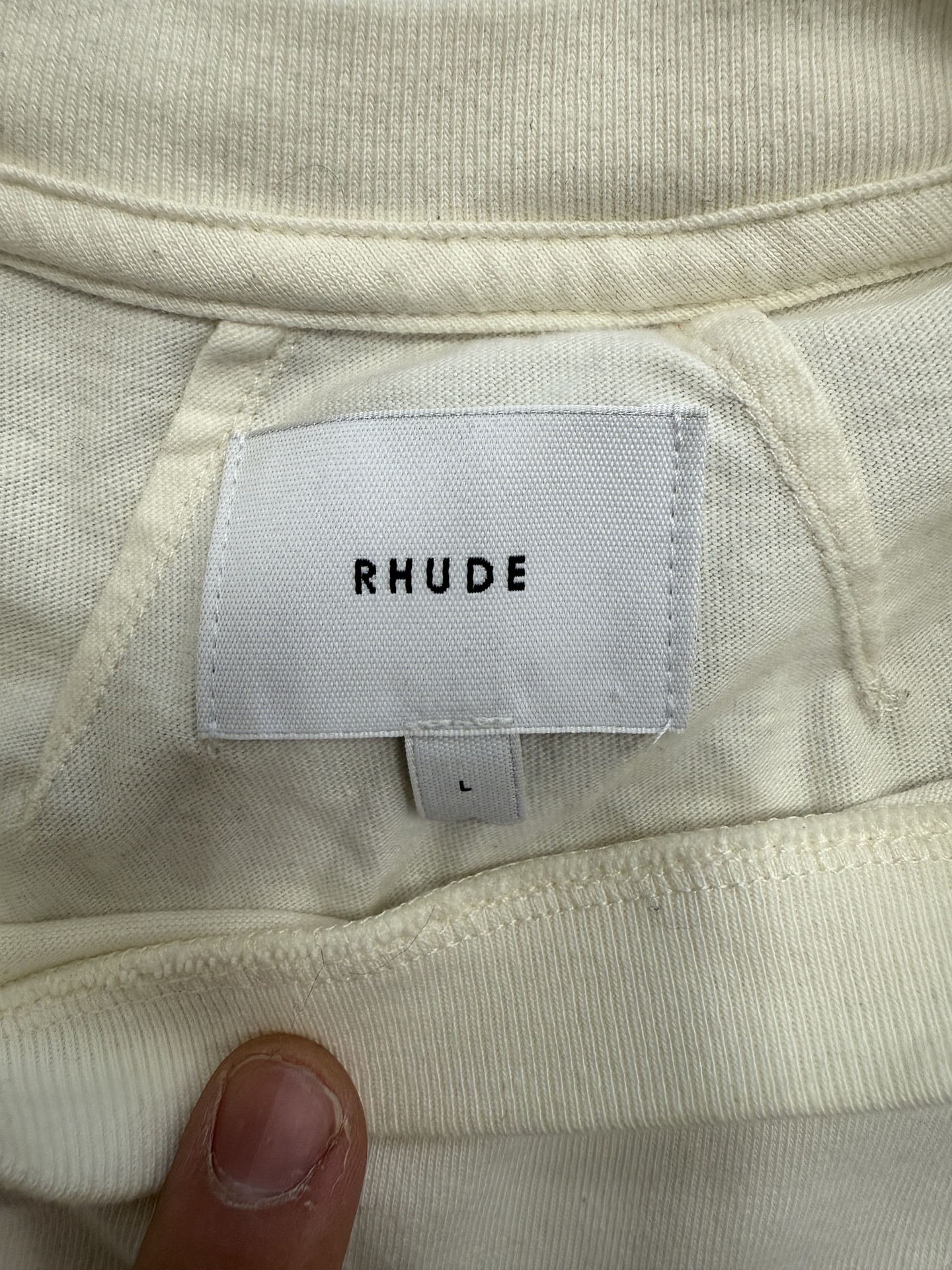 Rhude Lago Tee 'Vintage White' - Pre-Owned 3