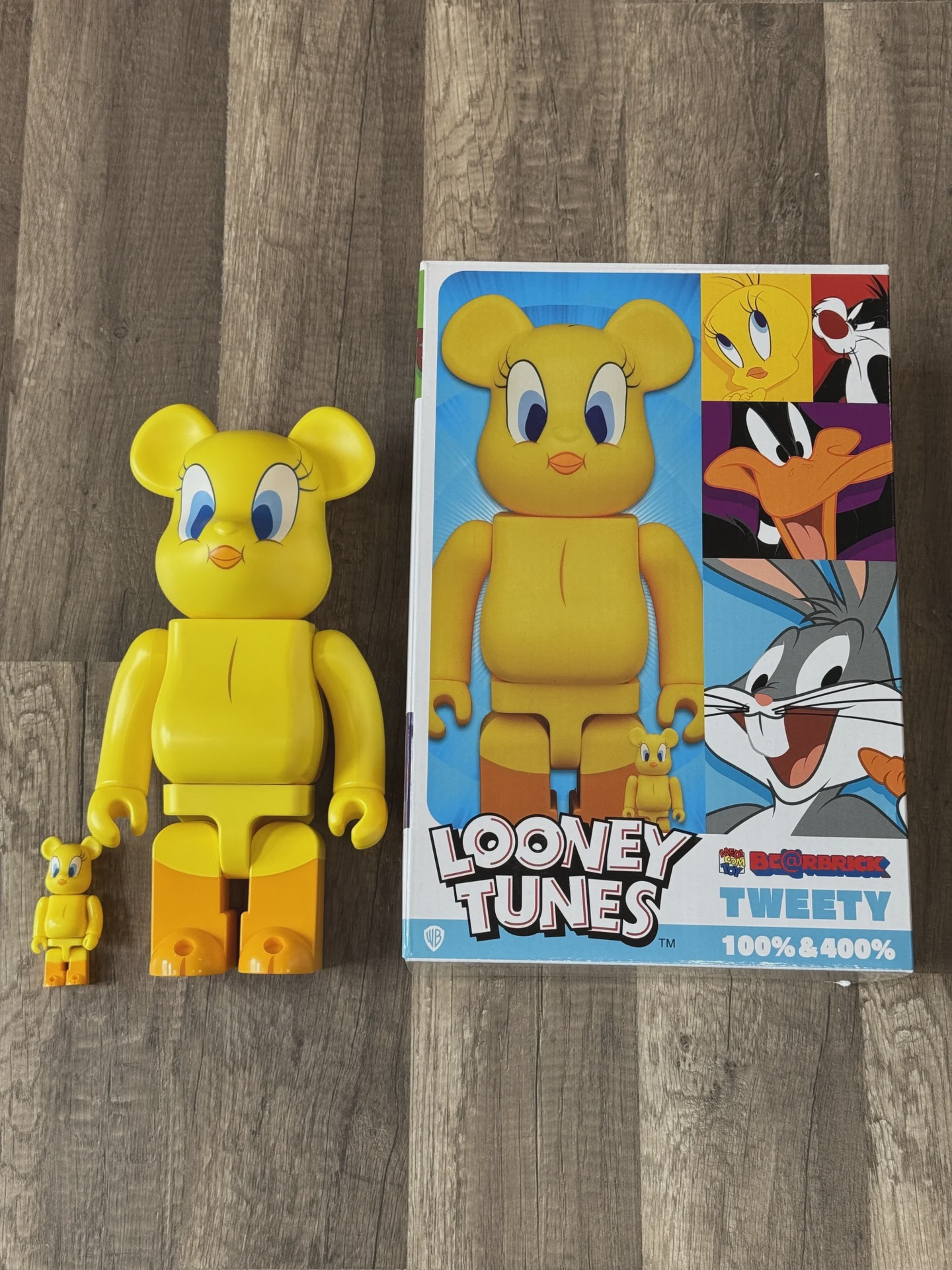 Bearbrick Bearbrick Looney Tunes Tweety 400% - Size One Size