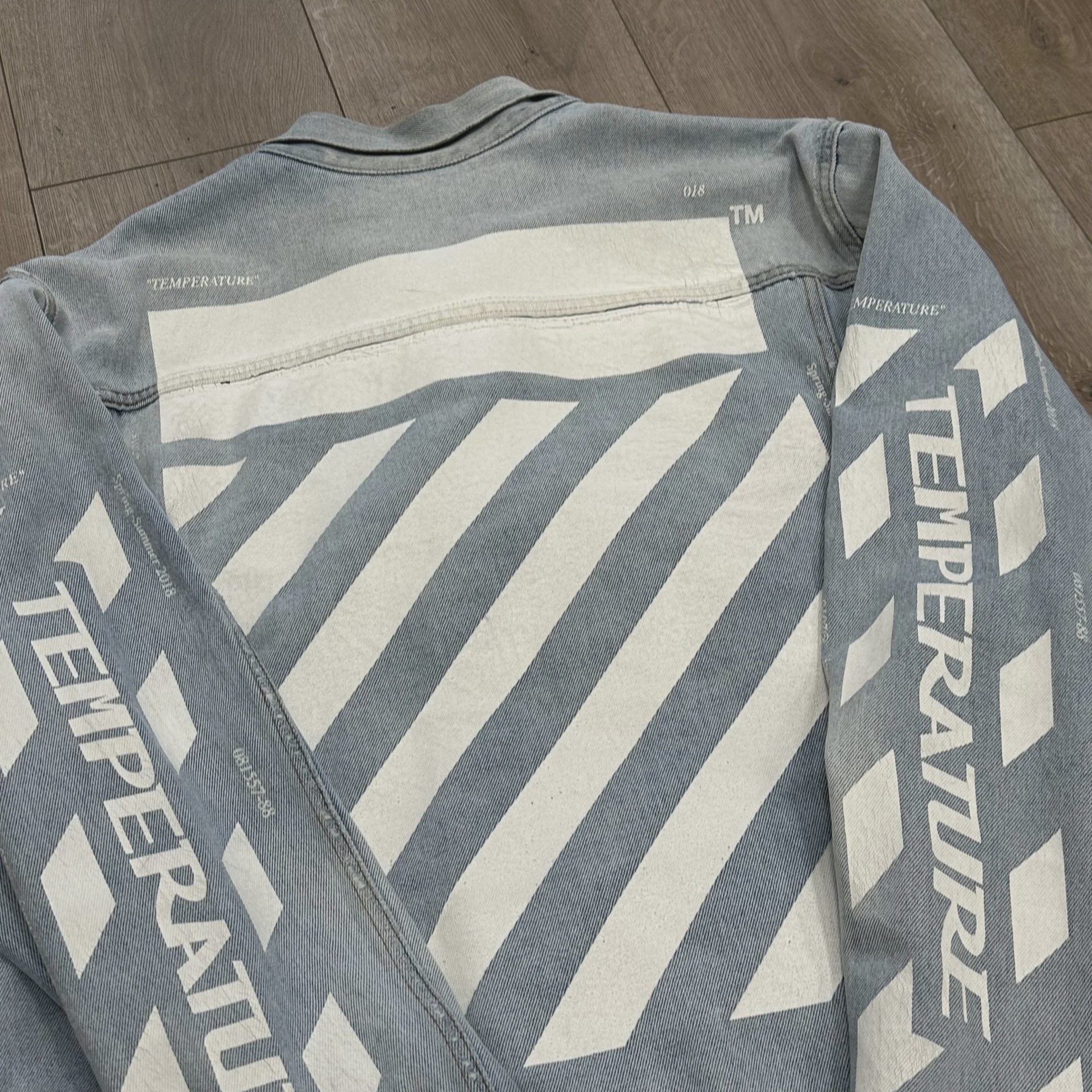 Off-White "Temperature" Denim Jacket • Pre-Owned [8353] - photo 9