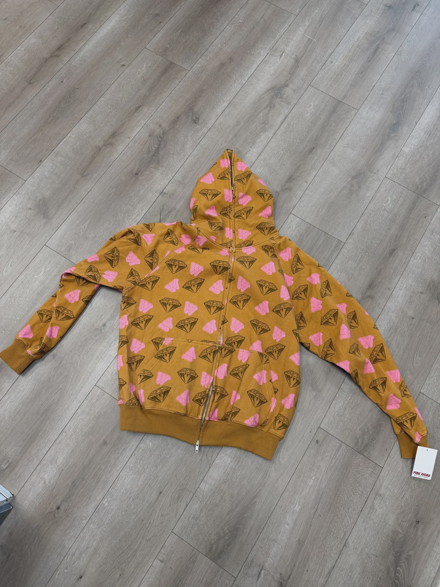 Billionaire Boys Club  x JP THE WAVY "Diamonds & Dollars" Full-Zip Hoodie • Pre-Owned [3119] - photo 1