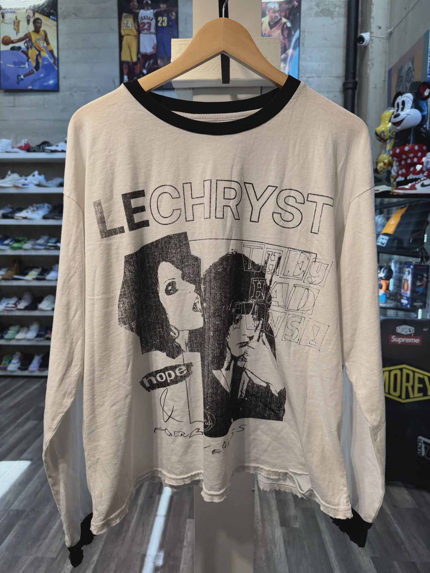 Lone Chryst Hope and Forgiveness L/S White Tee • Brand New [9425]