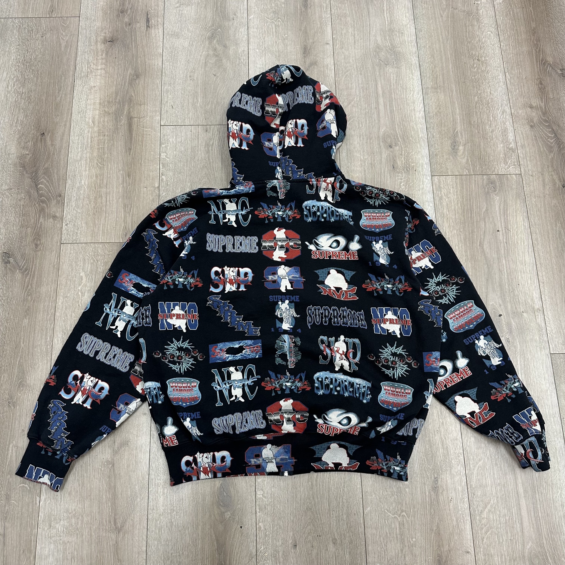 Supreme Flash Zip Up Hooded Sweatshirt • Pre-Owned [9720] - photo 2