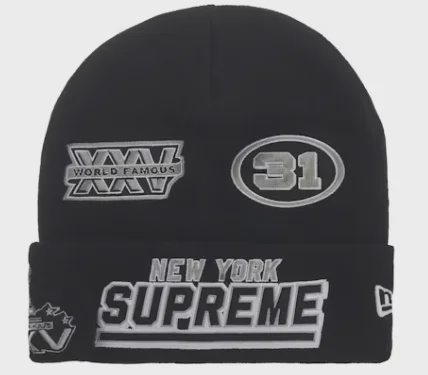 Supreme Supreme New Era Football Beanie Black - Size One Size